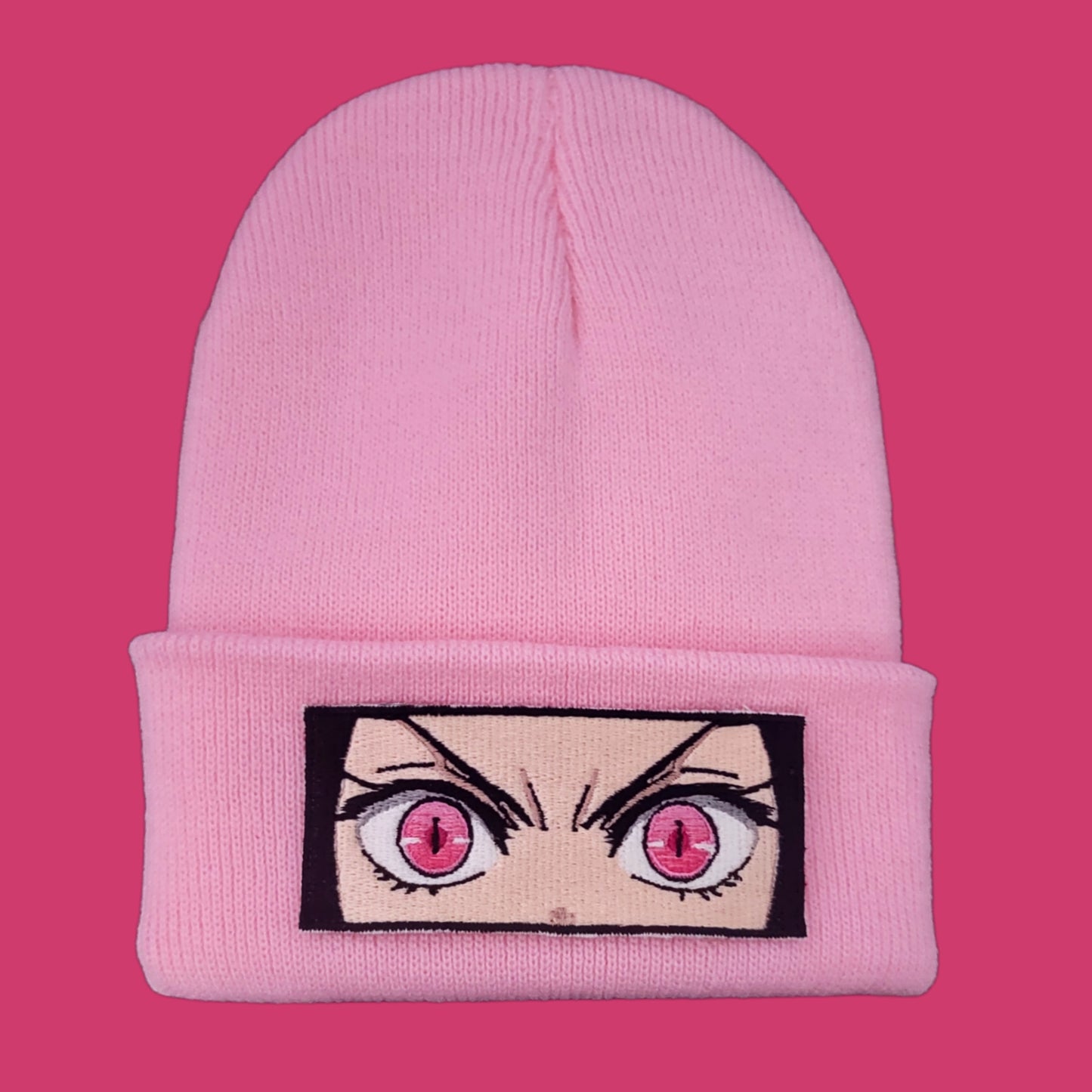 Nezuko Embroidered Eye Beanie