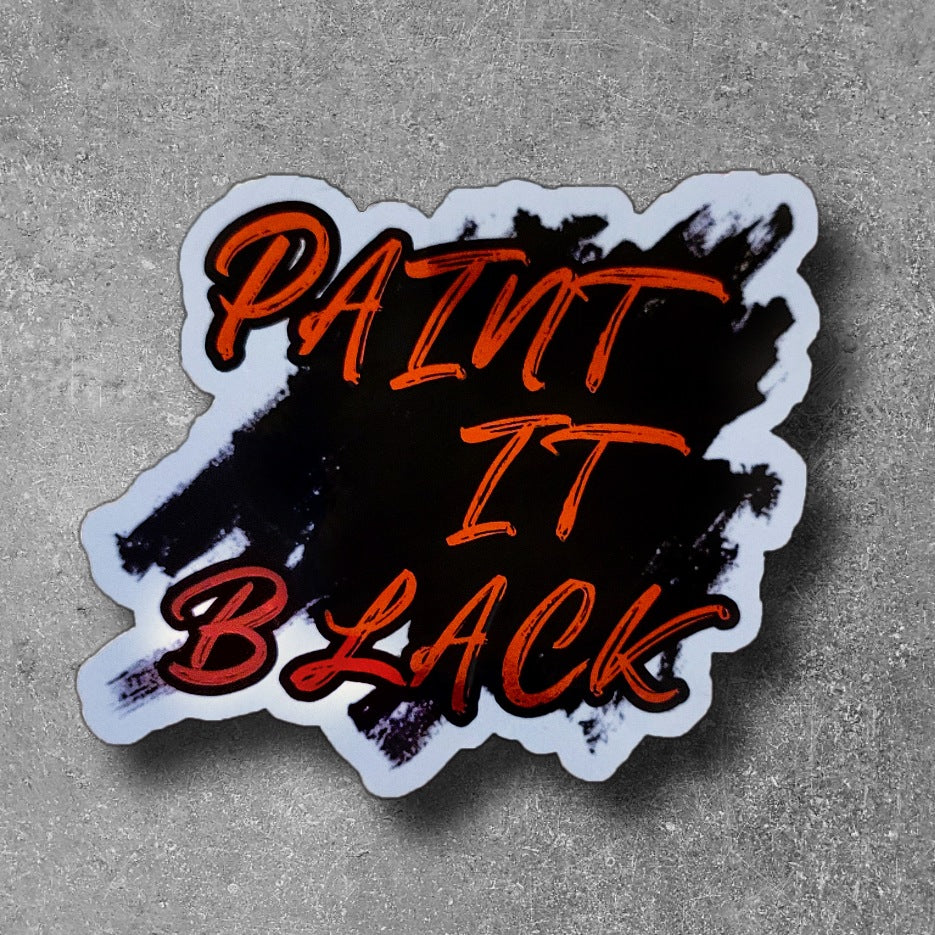 Paint It Black MCR Sticker
