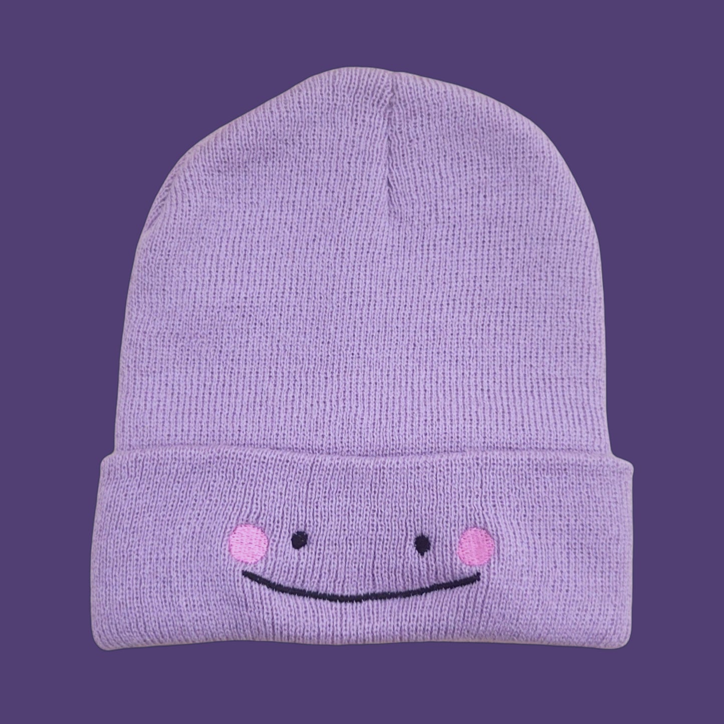Ditto Cute Face Embroidered Beanie