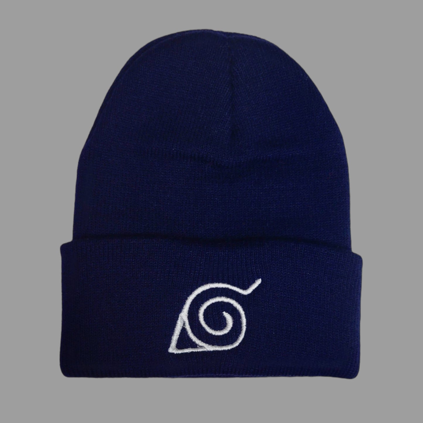 Leaf Village Embroidered Beanie