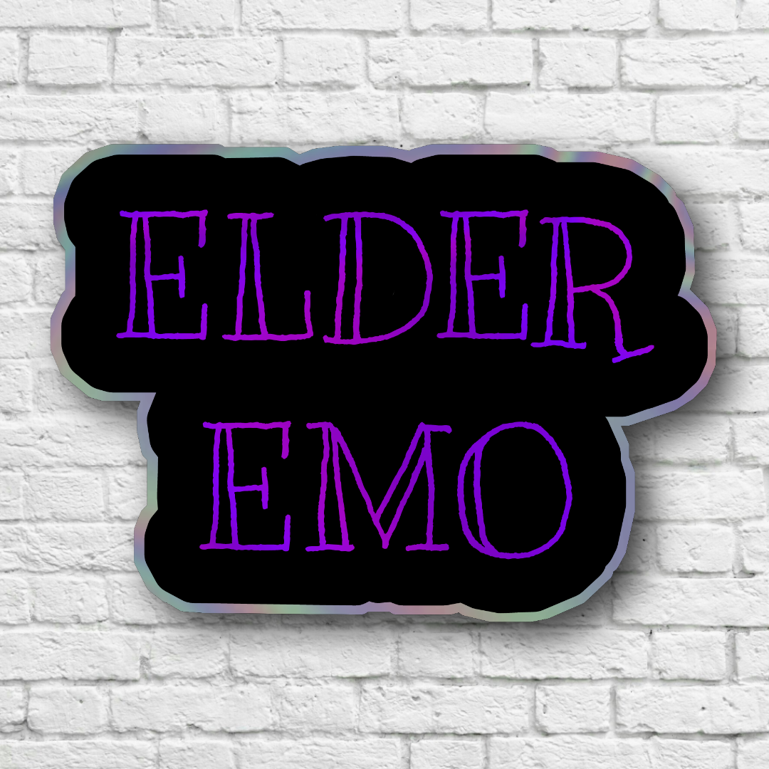 Elder Emo Sticker