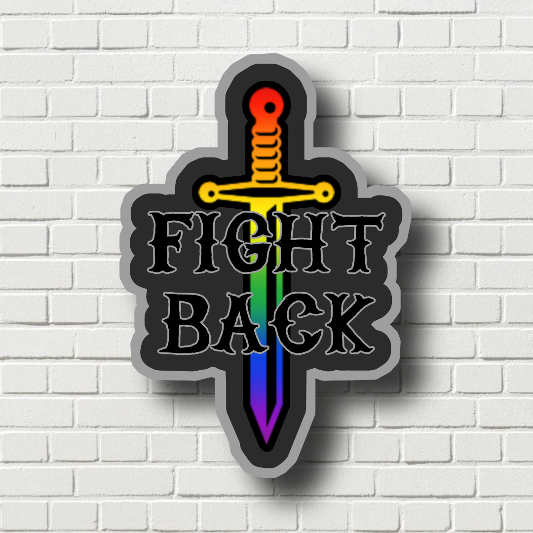 Fight Back Sticker