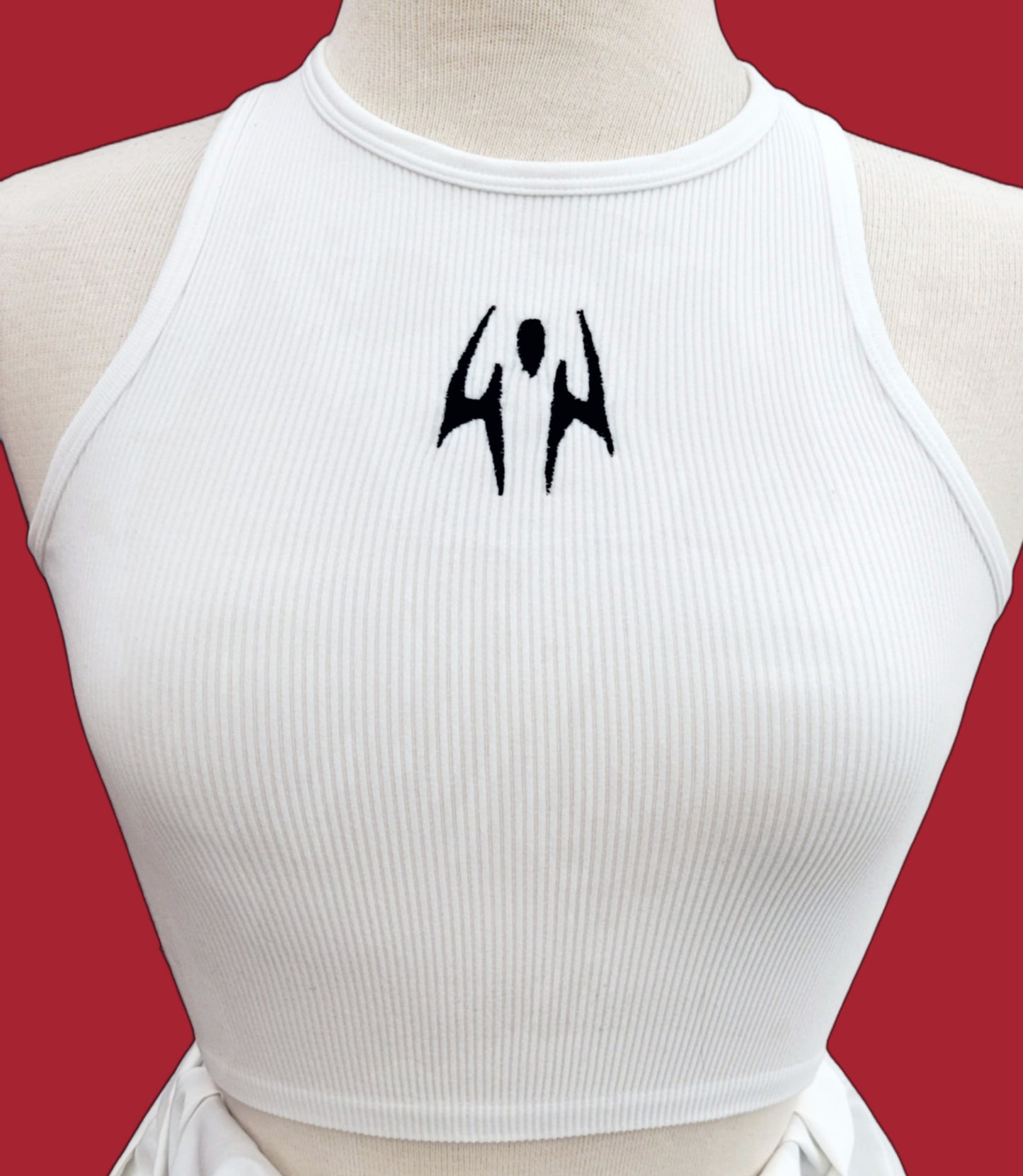 Sukuna Mark Embroidered Crop Tank
