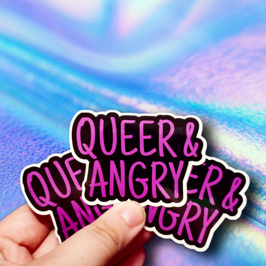 Queer And Angry Sticker