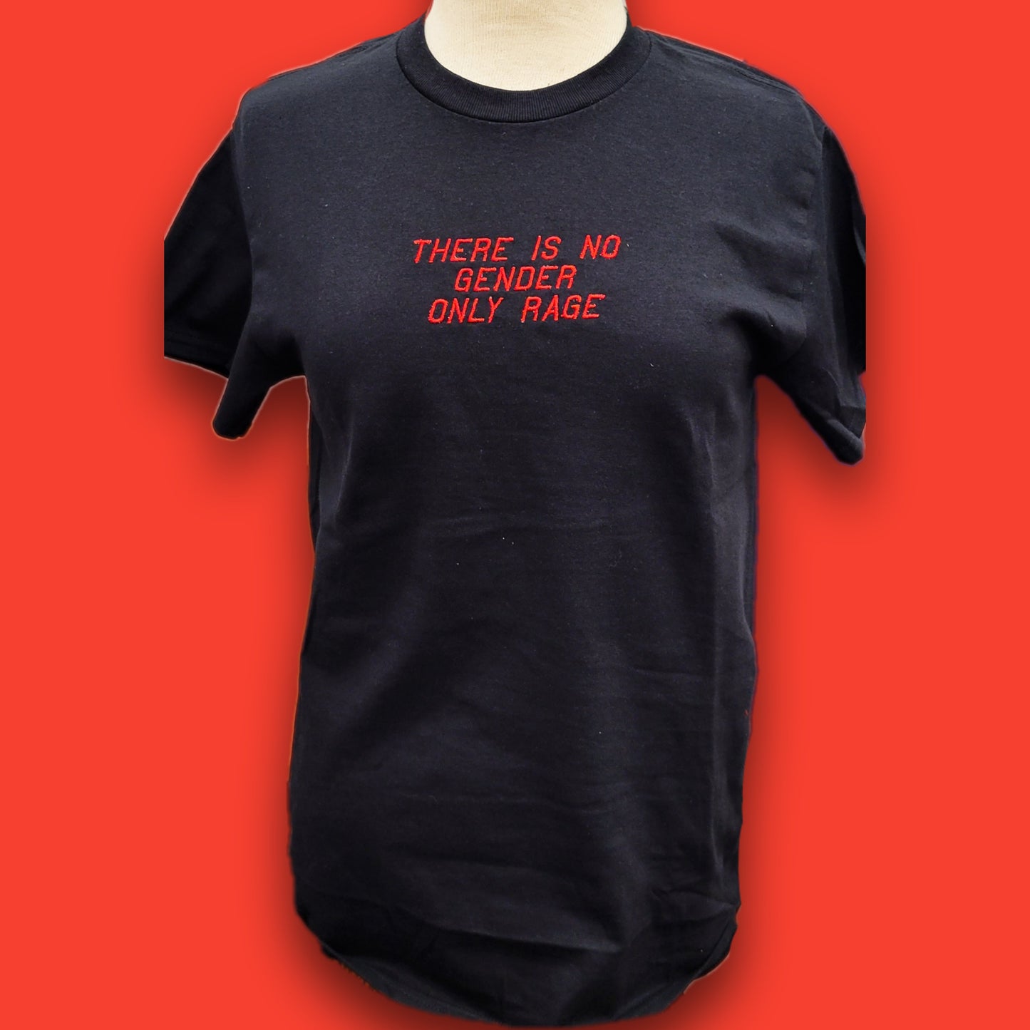 There Is No Gender Only Rage Embroidered T-Shirt