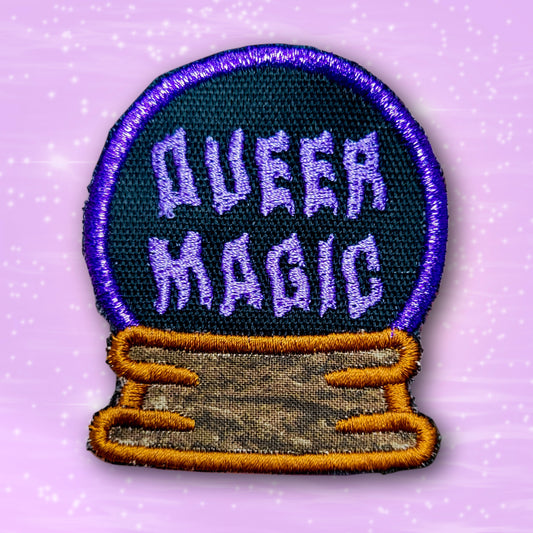 Queer Magic Crystal Ball Embroidered Patch