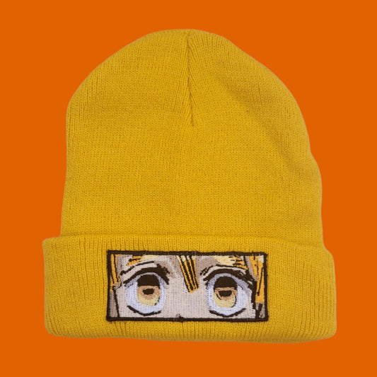 Zenitsu Embroidered Eye Beanie