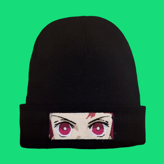 Tanjiro Embroidered Eye Beanie